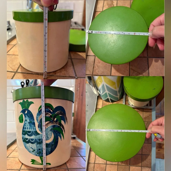 Vintage Mid Century Rooster Nesting  Canister Set - Picture 16 of 16